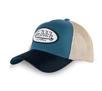 Von Dutch Kappe für Damen und Herren, Trucker Terry, verstellbar mit Snapback, Marineblau/Beige/Schwarz, One size