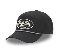 Von Dutch Kappe für Damen und Herren, verstellbar, 6 Panels mit Kordel, schwarz / weiß, One size