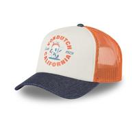 Von Dutch Kappe für Damen und Herren, verstellbar, Trucker Crew, Orange/Schwarz/Marineblau, One size