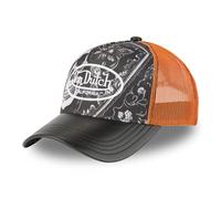 Von Dutch Kappe für Damen und Herren, verstellbar, Trucker-Kappe SUBLI, Orange/Schwarz/Grau, One size