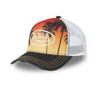 Von Dutch Kappe für Damen und Herren, verstellbar, Trucker-Kappe SUBLI, Orange/Schwarz/Weiß, One size