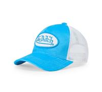 Von Dutch Kinder-Trucker-Mütze aus Samt, verstellbarer Netz-Snapback mit Logopatch und weicher Samt-Vorderseite, Einheitsgröße, Velvet Blue Crush, Einheitsgröße