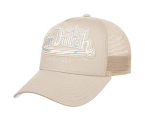 Von Dutch Memphis Originals Trucker Cap Basecap Baseballcap Truckercap Meshcap Damen/Herren/Snapback - Snapback, mit Schirm, Schirm Frühling-Sommer Sommer - One Size Hellbeige