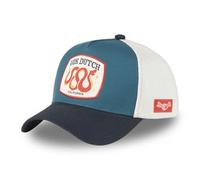 Von Dutch Premium-Baseballkappe mit Netz aus Baumwoll-Twill, Marineblau/Beige/Rot/Petrolblau, One size
