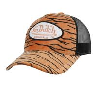 Von Dutch Soft Animal Zebra Trucker Cap Basecap Baseballcap Curved Brim Truckercap Meshcap (One Size - braun-schwarz), 55-58