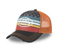 Von Dutch Herren & Damen Verstellbare Kappe SUBLI Trucker Cap, Orange/Schwarz/Rot/Blau, Einheitsgre