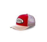 Tracker Kappe Herren Natürlich, Cap Herren, Hypoallergen, Angenehm, Rot/Beige, Einheitsgröße
