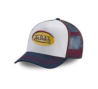 Von Dutch Tracker Kappe Herren Strapazierfähig, Cap Herren, Atmungsaktiv, Bequem, Weiss, Einheitsgröße
