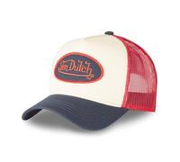 Von Dutch Cap für Damen und Herren, verstellbar, Truckermütze, originell und bequem, Blau, Beige, Rot, Größe TU, beige, Einheitsgröße