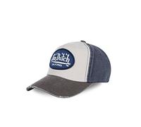 Von Dutch Unsiex Oval Logo Baseball Cap White/Grey/Blue One Size