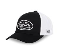 Von Dutch Verstellbarer Hut für Männer und Frauen, Trucker-Cap LOF, verstellbar mit Strapback, schwarz / weiß, One size