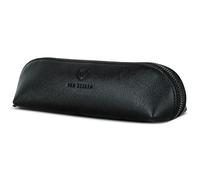 VON HEESEN® Echtleder Federmäppchen Leder Federmappe Etui für Stifte Mäppchen Schule Federtasche Uni Schlampermäppchen (Saffiano)