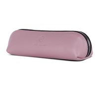 VON HEESEN® Echtleder Federmäppchen Leder Federmappe Etui für Stifte Mäppchen Schule Federtasche Uni Schlampermäppchen (Lavendel)