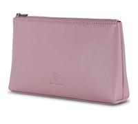 VON HEESEN Echtleder Kosmetiktasche für Damen & Herren - Kulturbeutel aus echtem Leder - Kulturtasche und Waschtasche für Männer und Frauen in Lavendel