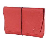 Reisepasshülle mit RFID-Schutz & 4 Kartenfächer (Genarbt) - Rot (Genarbt)