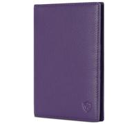 VON HEESEN® Reisepasshülle Leder Etui mit RFID-Schutz - Passhülle Passport Reisepass Mappe Hülle Organizer - Reiseorganizer für Damen & Herren (Violet)
