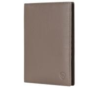 Reisepasshülle mit RFID-Schutz & 4 Kartenfächer (Genarbt) - Taupe (Genarbt)