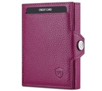VON HEESEN Slim Wallet mit Münzfach & RFID-Schutz - Mini Geldbörse Herren & Damen - Kartenetui Geldklammer Kreditkartenetui - Portmonee Geldbeutel Portemonnaie klein (Pink)