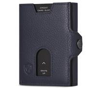 Slim Wallet mit RFID-Schutz und 6 Kartenfächer - Blau