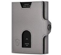 Slim Wallet mit RFID-Schutz, 5 Kartenfächer und XL-Münzfach - Grau