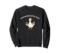 Von Jungen in der Unterzahl Lustiger Mom Goose Football Sweatshirt