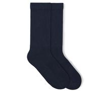 von Jungfeld - 1 Paar Classic Socken für Damen & Herren Gr. 35-38 - Hochwertige Socken aus Bio-Baumwolle in DarkNavy