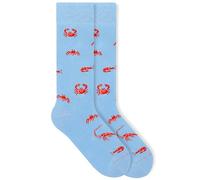 von Jungfeld - 1er Set Motiv Socken mit Crab - French Blue Icon - Bunte Socken in Gr. 35-38