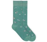 von Jungfeld - 1er Set Motiv Socken mit Dragonfly - Sea Green Icon - Bunte Socken in Gr. 35-38