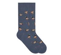 von Jungfeld - 1er Set Motiv Socken mit Duck Stone Blue Icon - Bunte Socken in Gr. 43-46