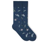 von Jungfeld - 1er Set Motiv Socken mit Fish - Aegean Blue Icon - Bunte Socken in Gr. 39-42