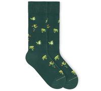 von Jungfeld - 1er Set Motiv Socken mit Frog - Forest Green Icon - Bunte Socken in Gr. 35-38