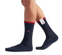 von Jungfeld - 1er Set Motiv Socken mit Hot Sauce - Dark Navy Icon - Bunte Socken in Gr. 35-38