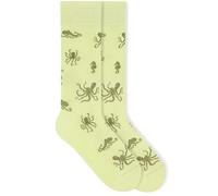 von Jungfeld - 1er Set Motiv Socken mit Octopus - Light Matcha Icon - Bunte Socken in Gr. 39-42