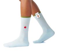 von Jungfeld - 1er Set Motiv Socken mit Tomato - Baby Blue Icon - Bunte Socken in Gr. 35-38