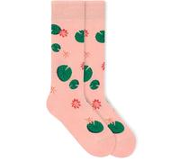von Jungfeld - 1er Set Motiv Socken mit Water Lily - Rose Pink Icon - Bunte Socken in Gr. 43-46
