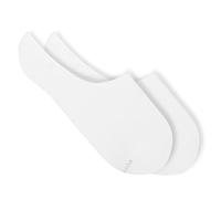 von Jungfeld 2er Set Füßlinge Invinsible für Damen & Herren in Gr. 43-46 - Kurze Sneakersocken aus Bio-Baumwolle in Pure White