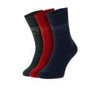 Von Jungfeld 3-er Set Socken Grün, Blau & Rot