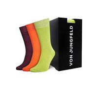 von Jungfeld - 3er Set Bunte Herren Socken - Strümpfe aus Bio Baumwolle - hochwertige Herrensocken Gr. 39-42