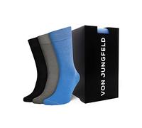 von Jungfeld - 3er Set Bunte Herren Socken - Strümpfe aus Bio Baumwolle - hochwertige Herrensocken Gr. 43-46