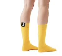 von Jungfeld - 3er Set Herren Socken - Strümpfe aus Bio Baumwolle - hochwertige Herrensocken Gr. 39-42 gelb