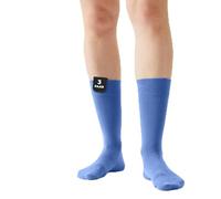 von Jungfeld - 3er Set Herren Socken - Strümpfe aus Bio Baumwolle - hochwertige Herrensocken Gr. 39-42 hellblau