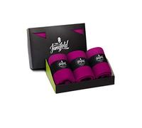 von Jungfeld - 3er Set Herren Socken - Strümpfe aus Bio Baumwolle - hochwertige Herrensocken Gr. 39-42 magenta