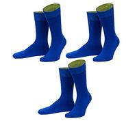 von Jungfeld - 3er Set Herren Socken - Strümpfe aus Bio Baumwolle - hochwertige Herrensocken Gr. 39-42 royalblau