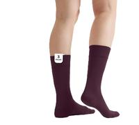 von Jungfeld - 3er Set Herren Socken - Strümpfe aus Bio Baumwolle - hochwertige Herrensocken Gr. 43-46 bordeaux