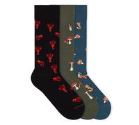 von Jungfeld - 3er Set Motiv Socken mit Lake Friends Icon - Bunte Socken in Gr. 43-46