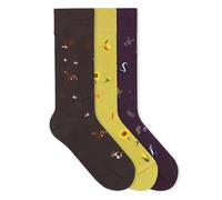 von Jungfeld - 3er Set Motiv Socken mit Wilderness Icon - Bunte Socken in Gr. 35-38