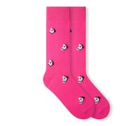 von Jungfeld Bio-Baumwoll Socken Damen Herren, Lange bunt gemusterte Businesssocken & Anzugsocken, 1 Paar, Gr.36-46 (DE/NL/SE/PL, Numerisch, 36, 40, Regular, Regular, Polaroid - Hot Pink)