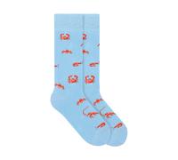 VON JUNGFELD Bio-Socken 'Crab', french blue, Gr. 43/46