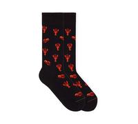 VON JUNGFELD Bio-Socken 'Lobster', ink black, Gr. 43/46