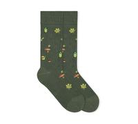 VON JUNGFELD Bio-Socken 'Pond', pine green, Gr. 39/42